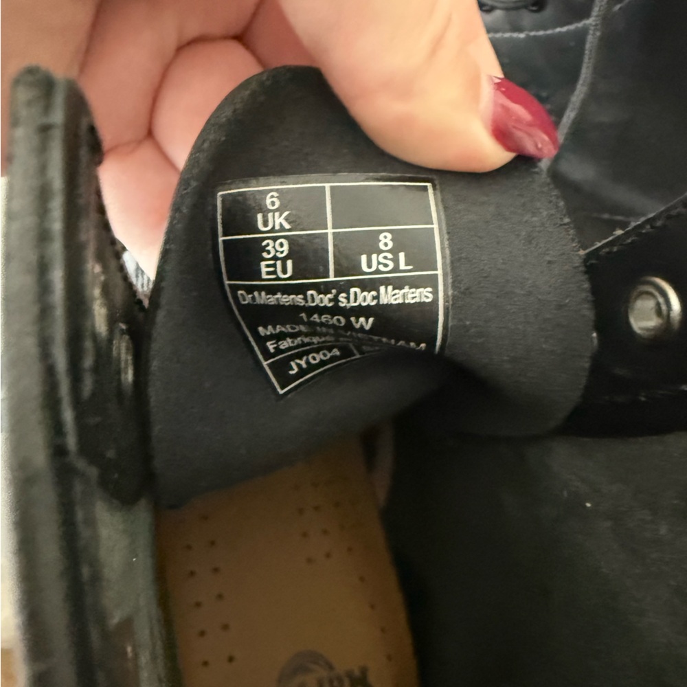 Dr. Martens Black Boots with Yellow Stitching - Picture 5 of 5